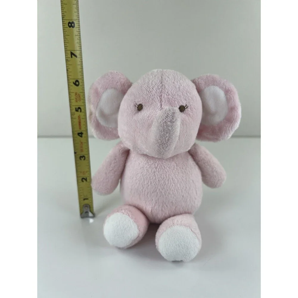 Carters Plush Baby PINK ELEPHANT Just One You Stuffed Animal Toy Lovey Sewn Eyes